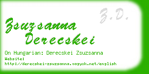 zsuzsanna derecskei business card